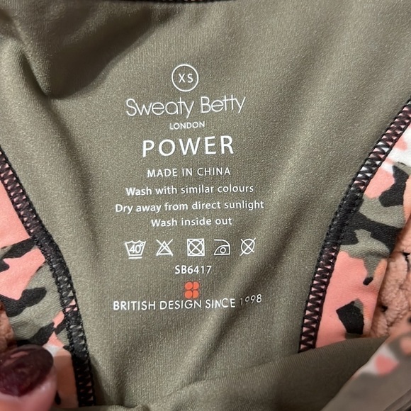 Sweaty Betty Power Frame Racerback Floral Sports Bra XS NWT Activewear - Picture 4 of 7